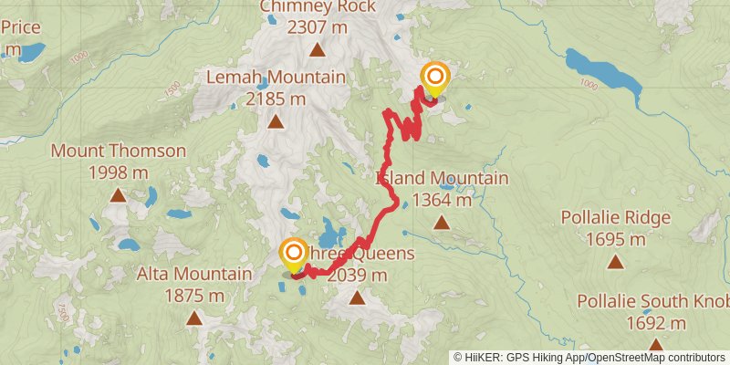 Pacific Crest Trail - Snoqualmie Pass To Stevens Pass stage 3 Map