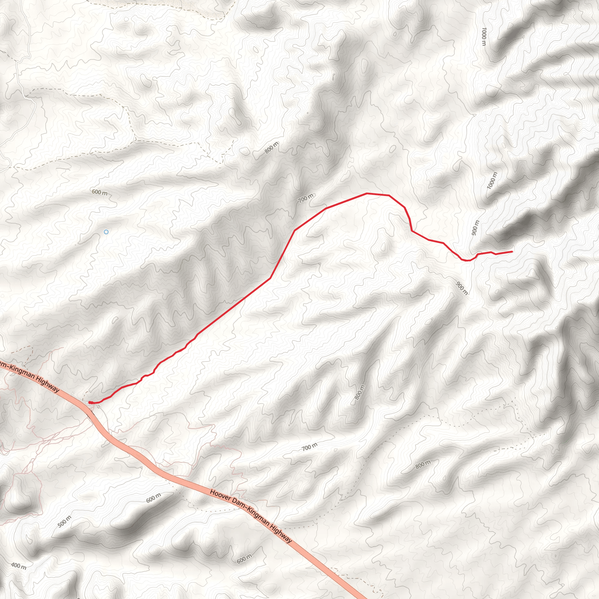Horse Thief Canyon Road mobile static map