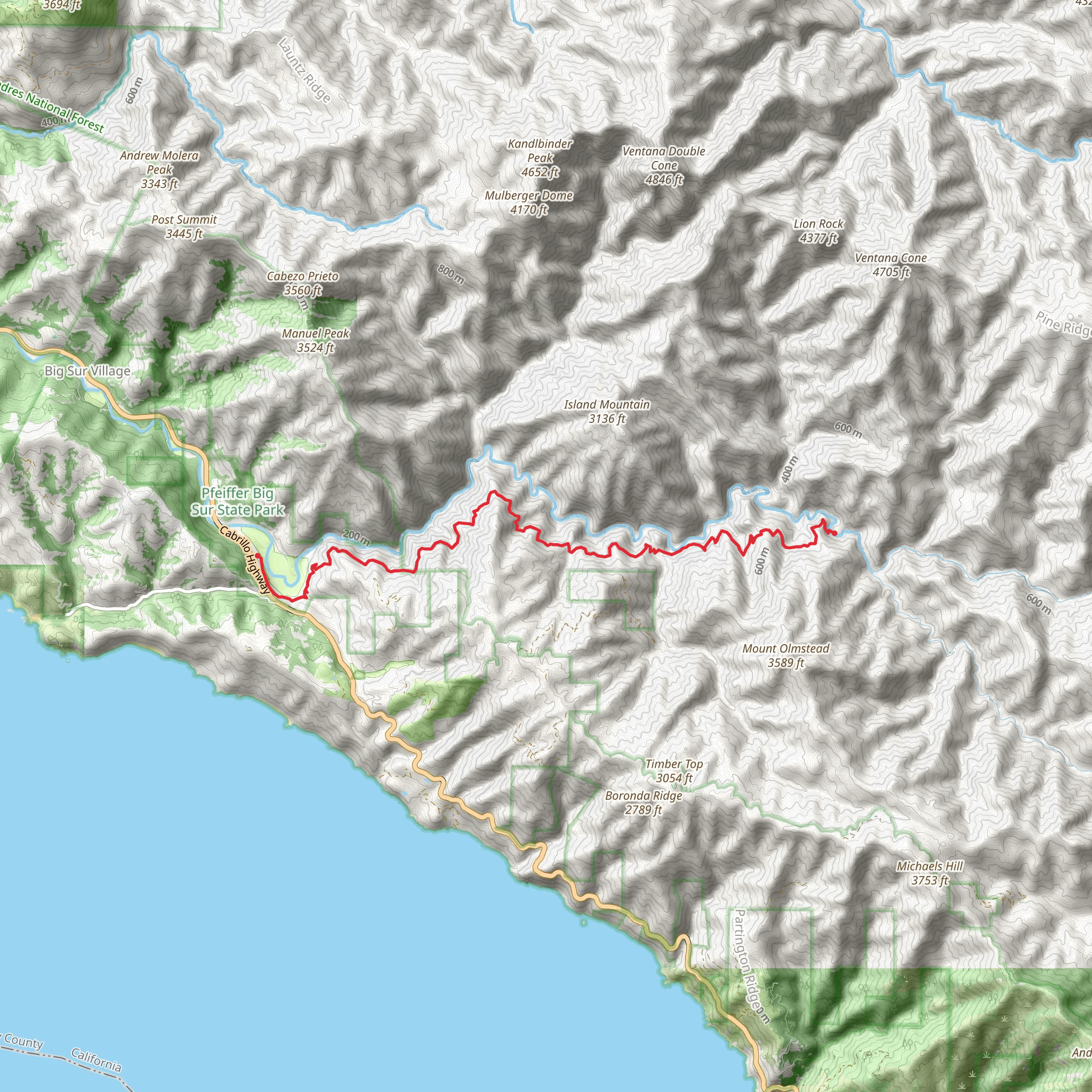 Sykes Hot Springs mobile static map