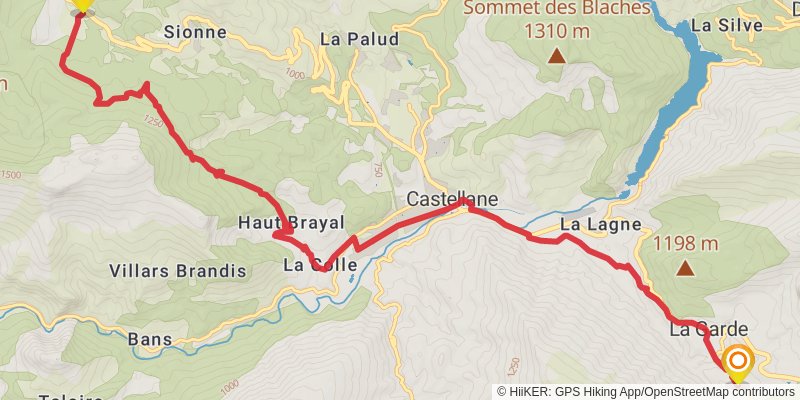 Route Napoléon stage 4 Map