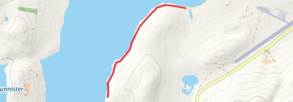 Coastal Walk of Shetland - East stage 16 Map