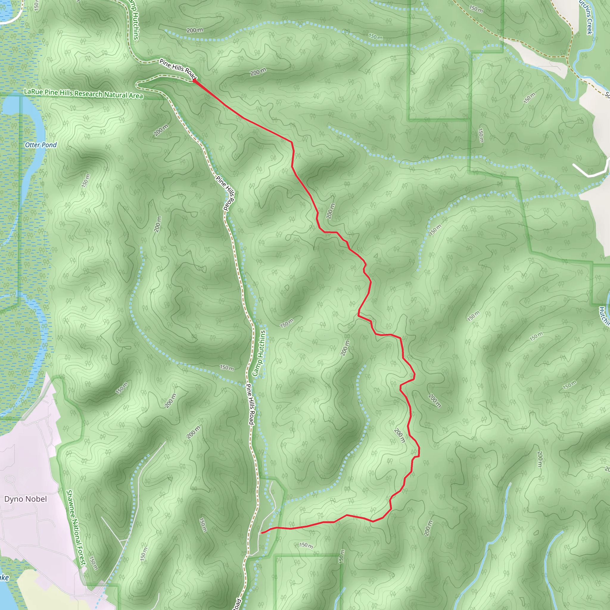 White Pine Trail mobile static map