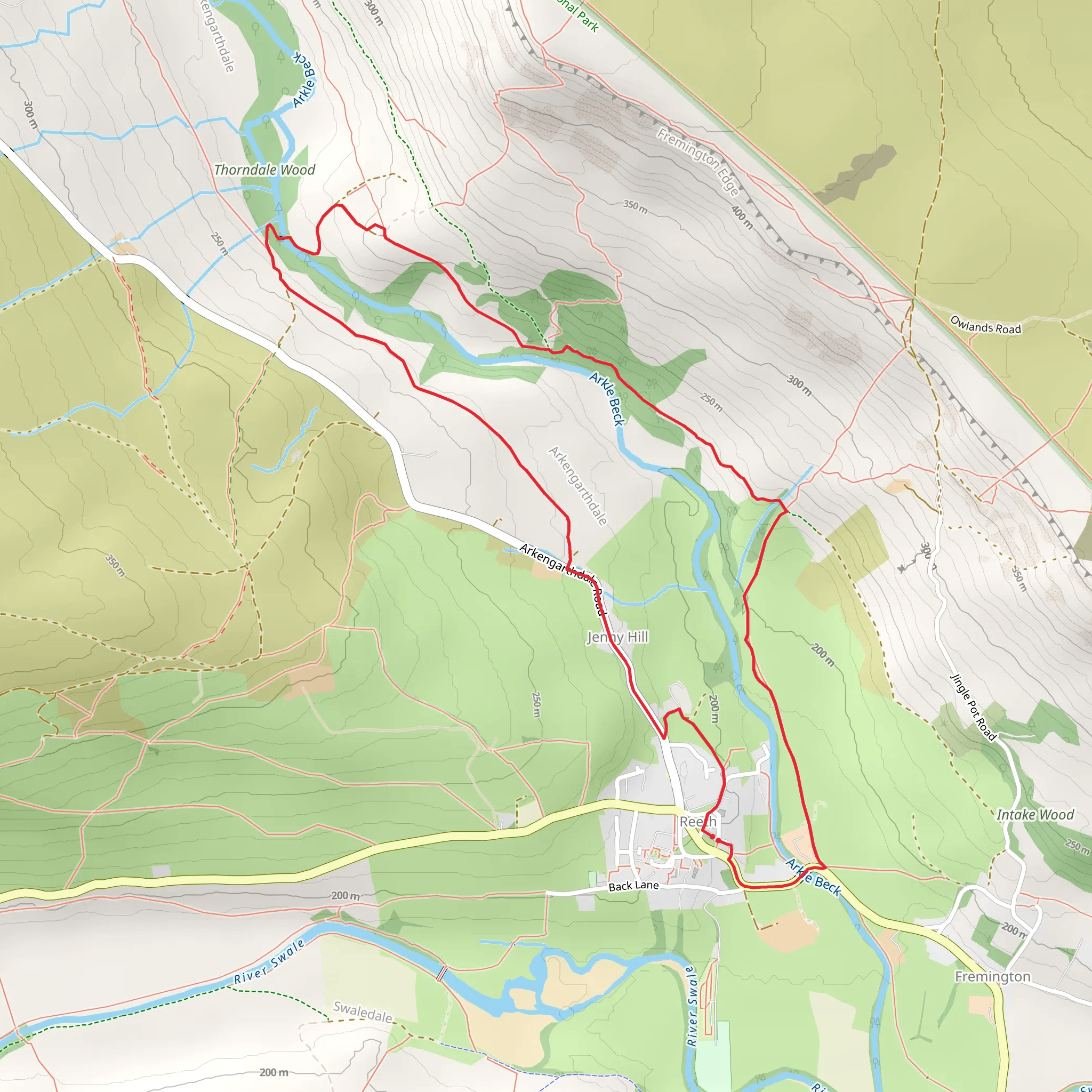 Jenny Hill and Castle House Loop mobile static map