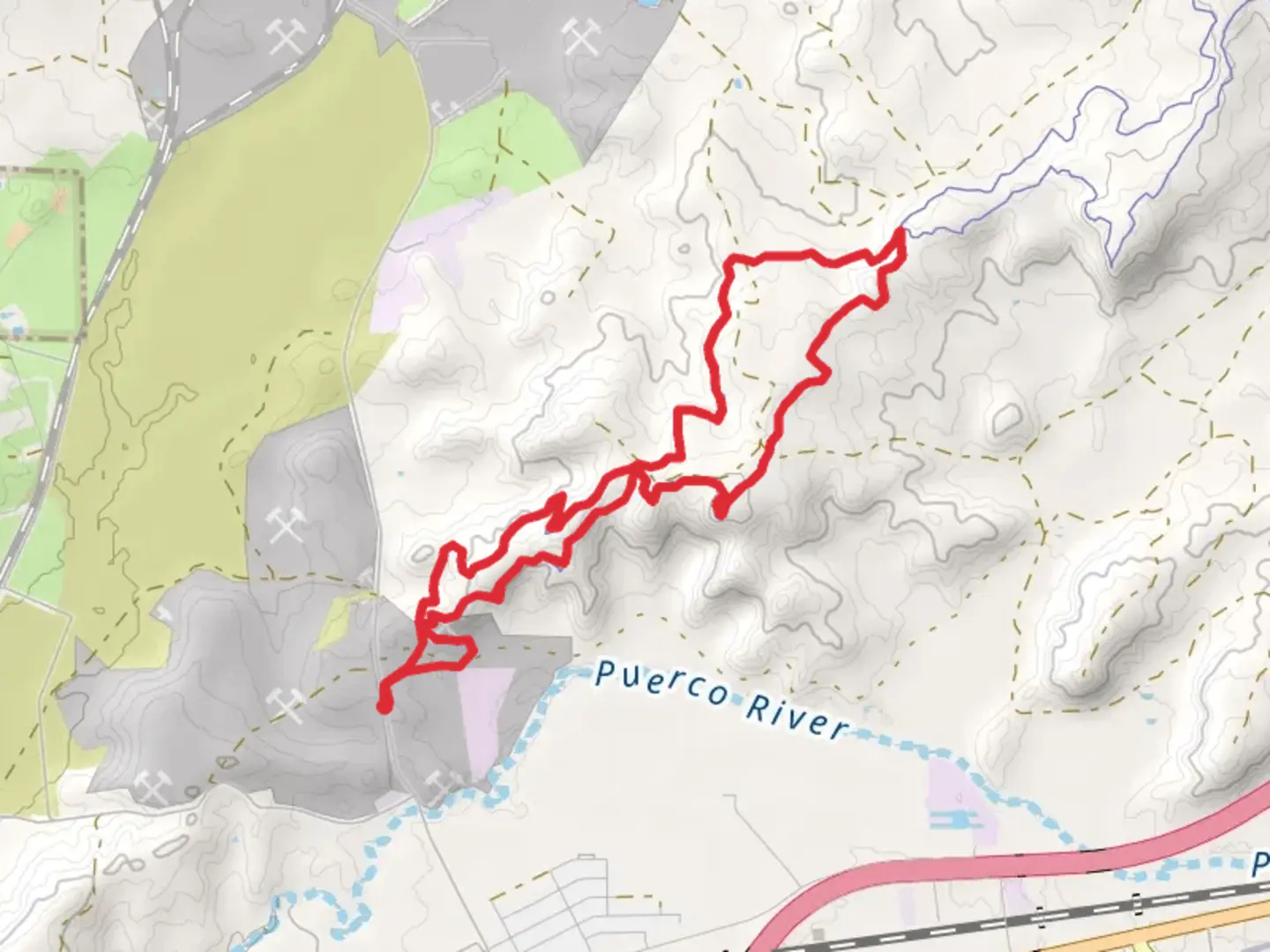 An image depicting the trail High Desert Trail System Loop and its surrounding area.