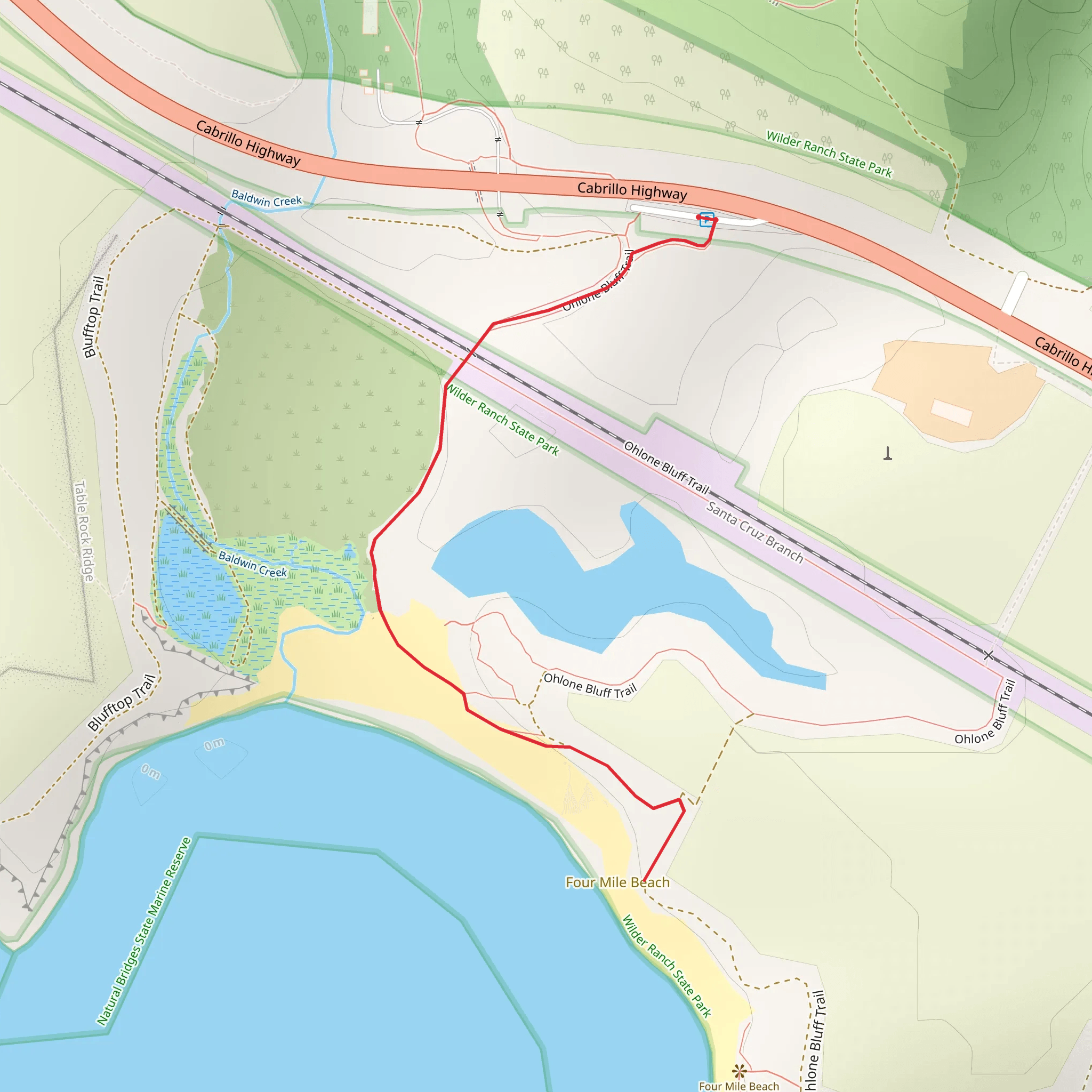 Four Mile Beach Viewpoint mobile static map