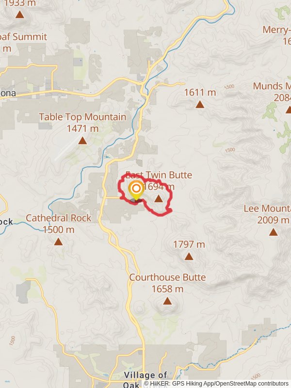 Chapel Trail, Broken Arrow Trail and Hog Heaven Trail Loop