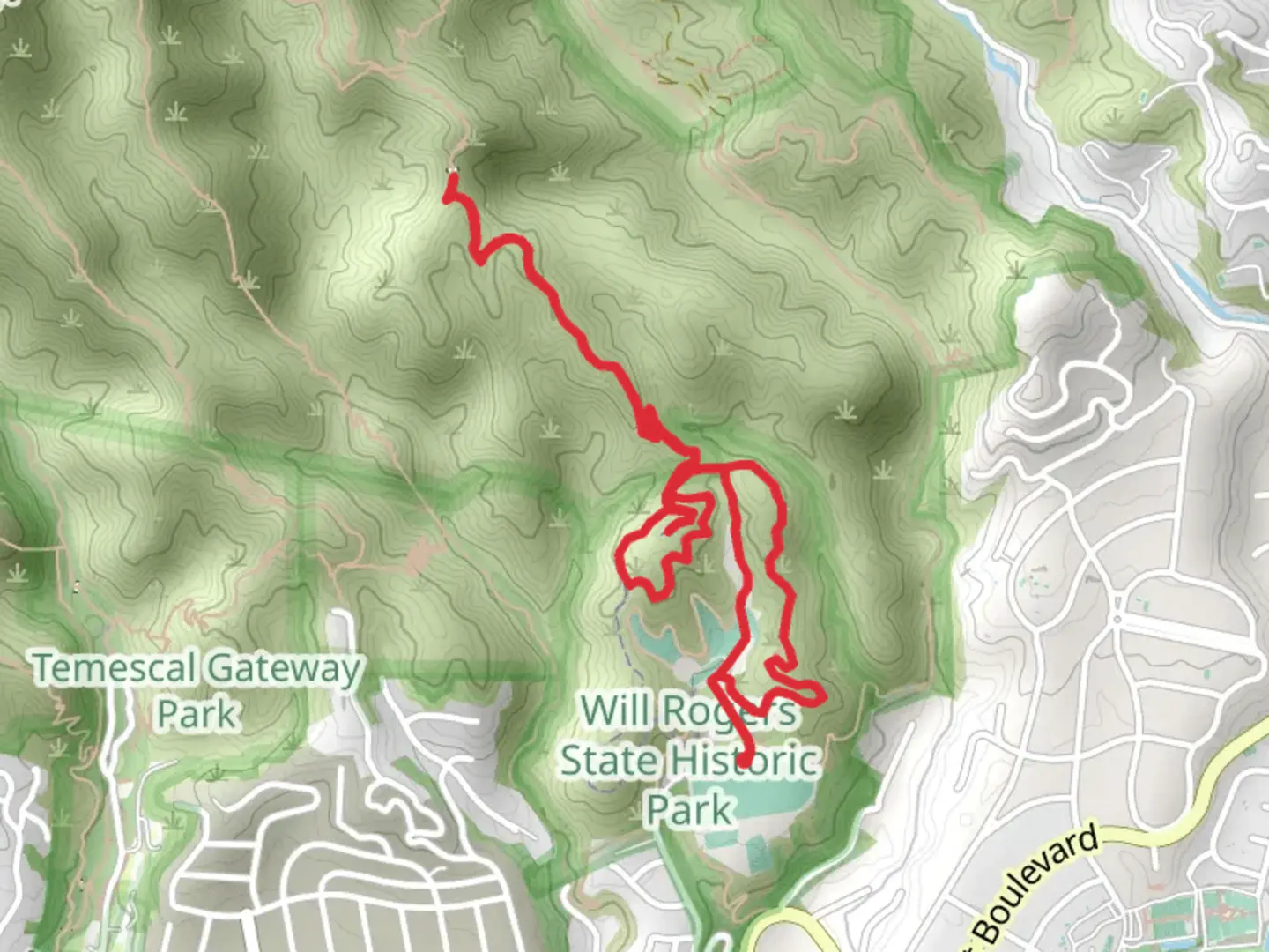 An image depicting the trail Inspiration, Rogers Road and Inspiration Point Loop Trail and its surrounding area.