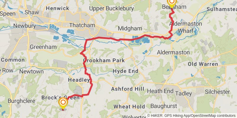 Thames Valley Loop Walk stage 6 Map