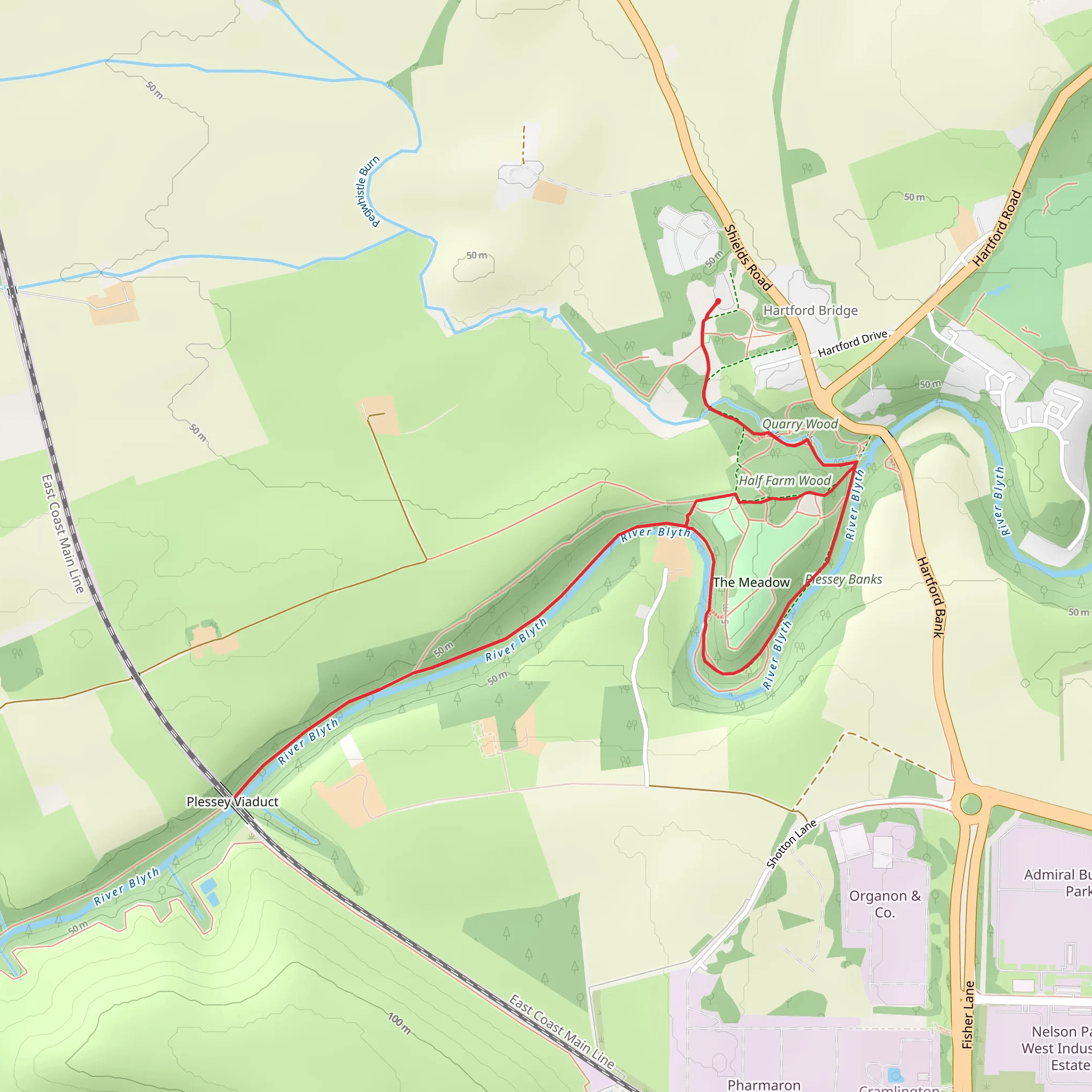Cramlington mobile static map