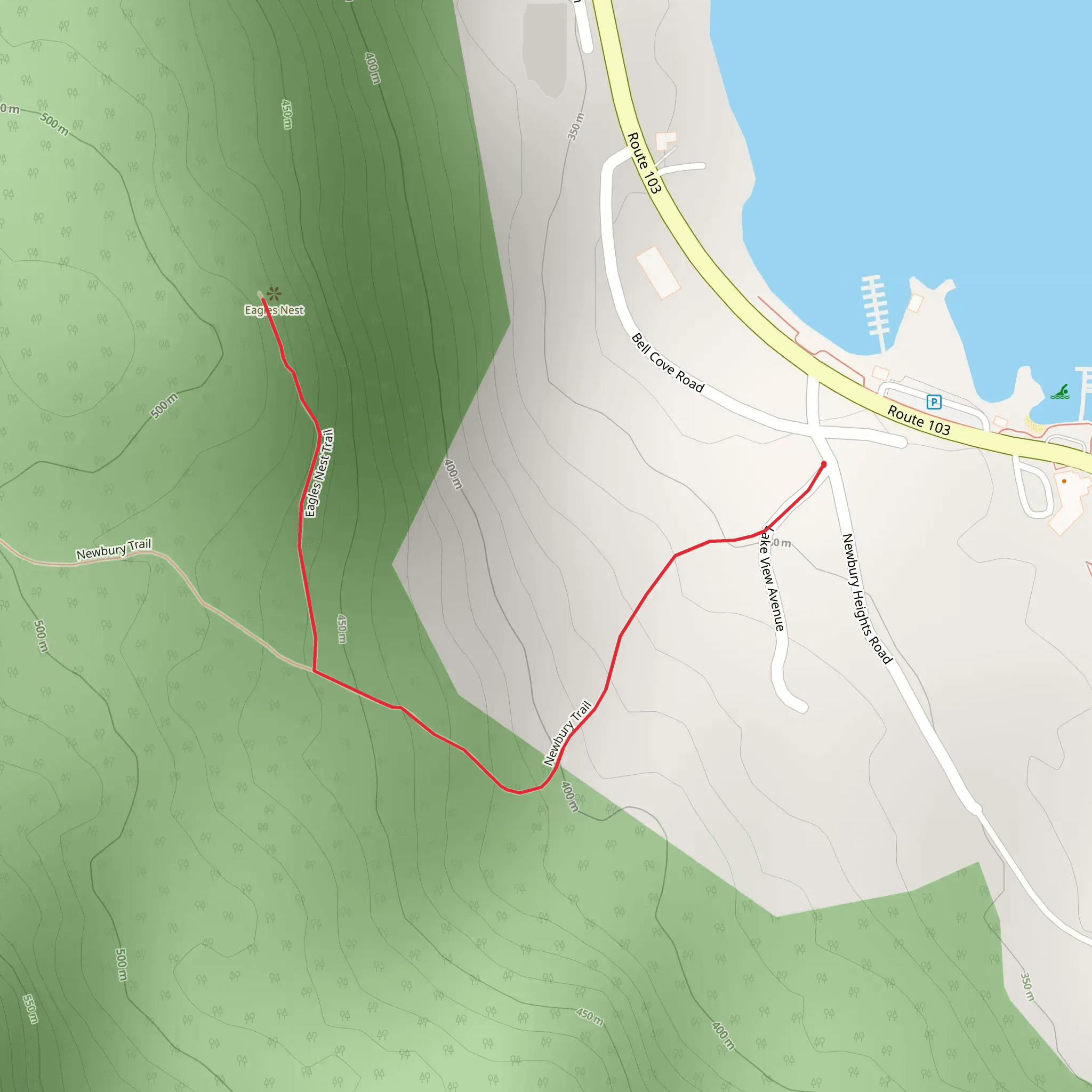 Eagles Nest Trail mobile static map