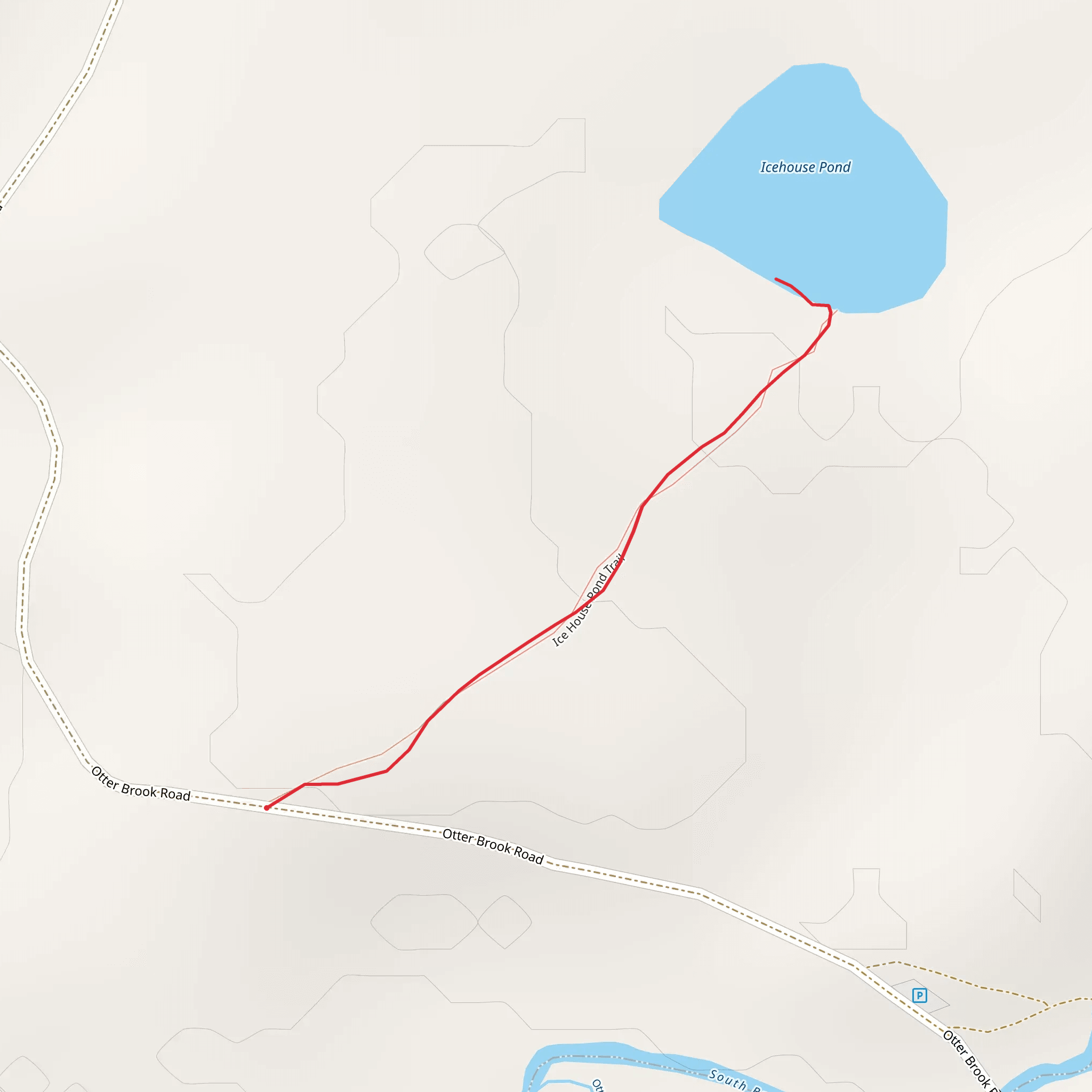 Icehouse Pond Trail mobile static map