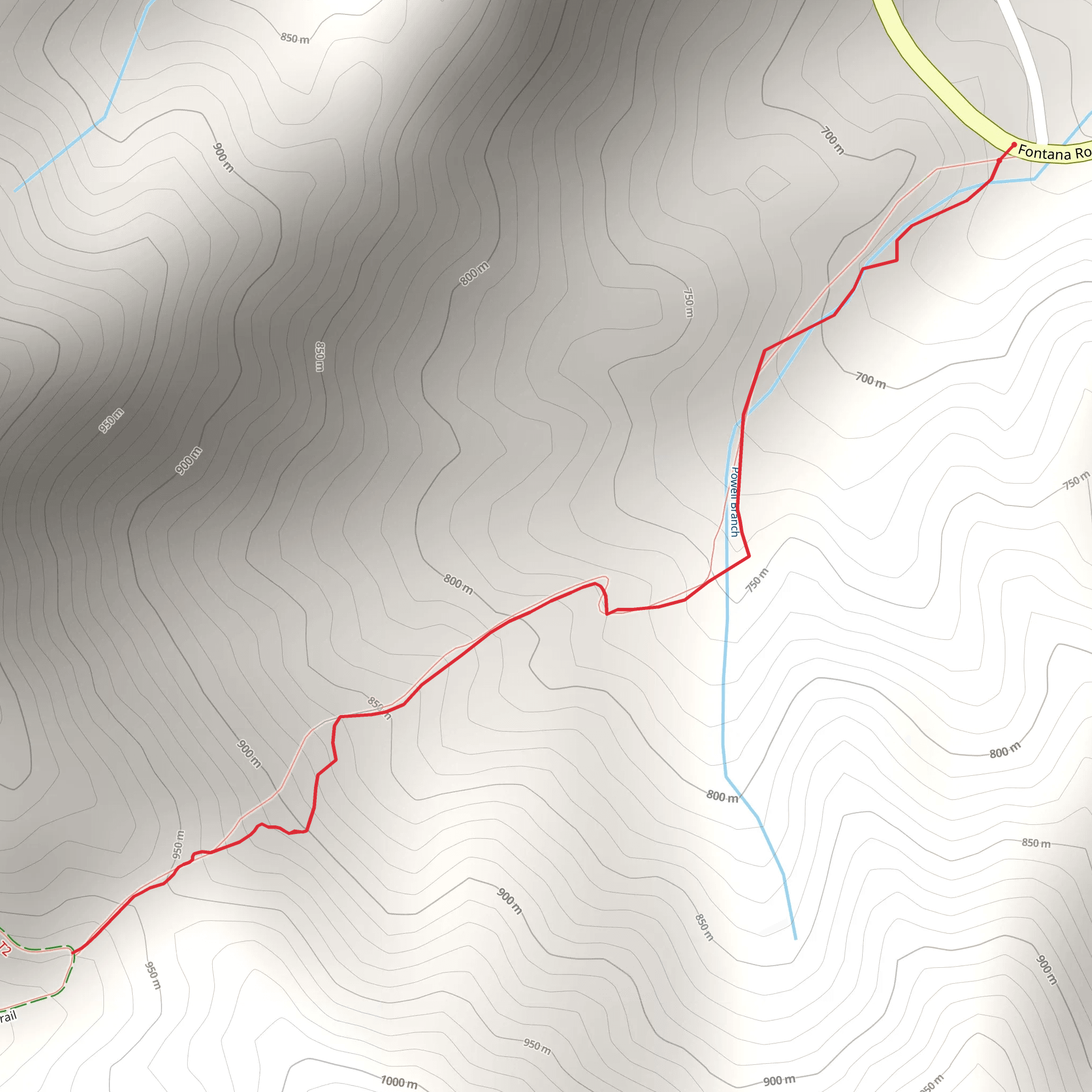Cable Gap Trail mobile static map