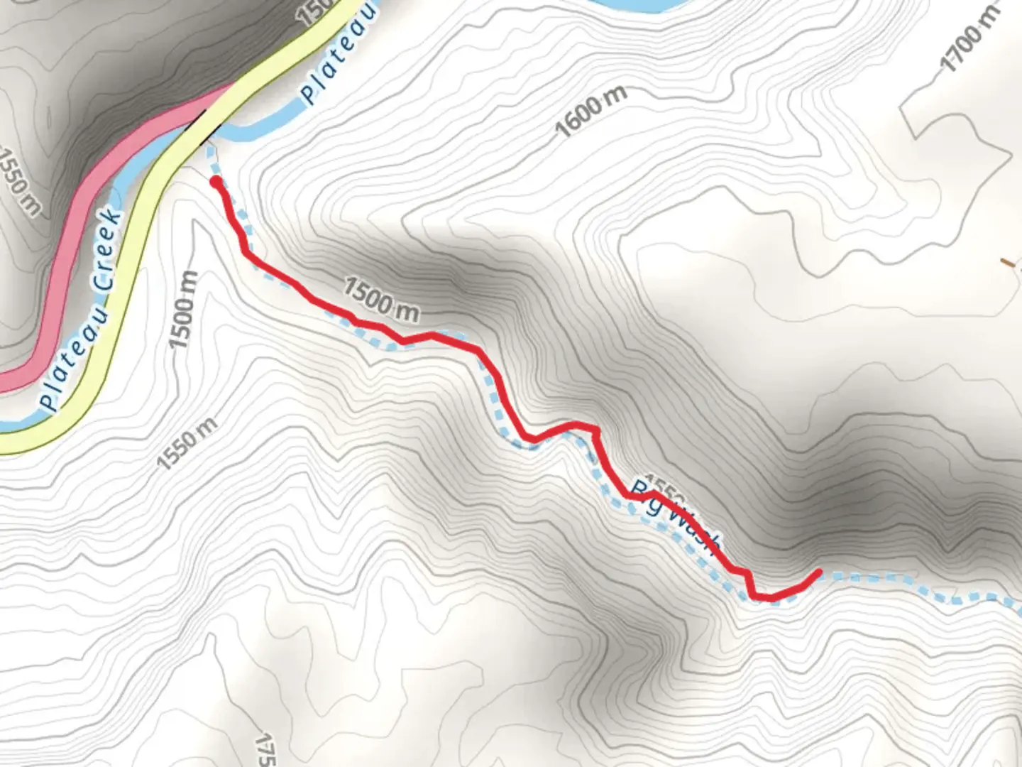 An image depicting the trail Big Wash Trail and its surrounding area.