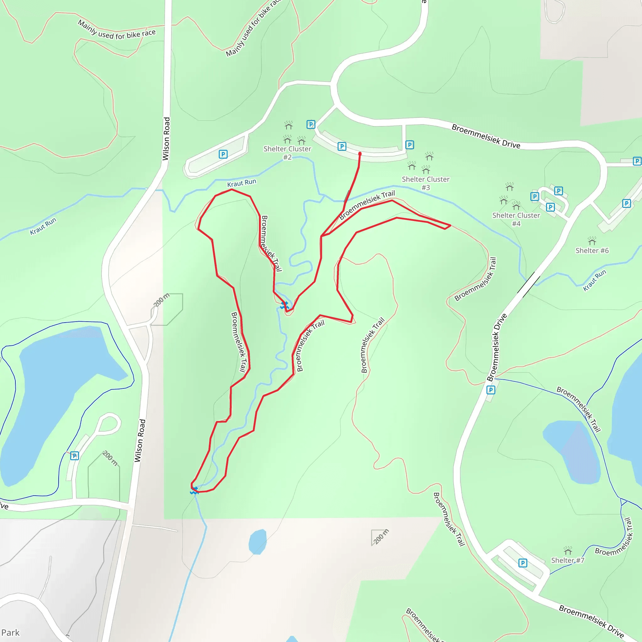 Brommelsieck Loop Trail mobile static map