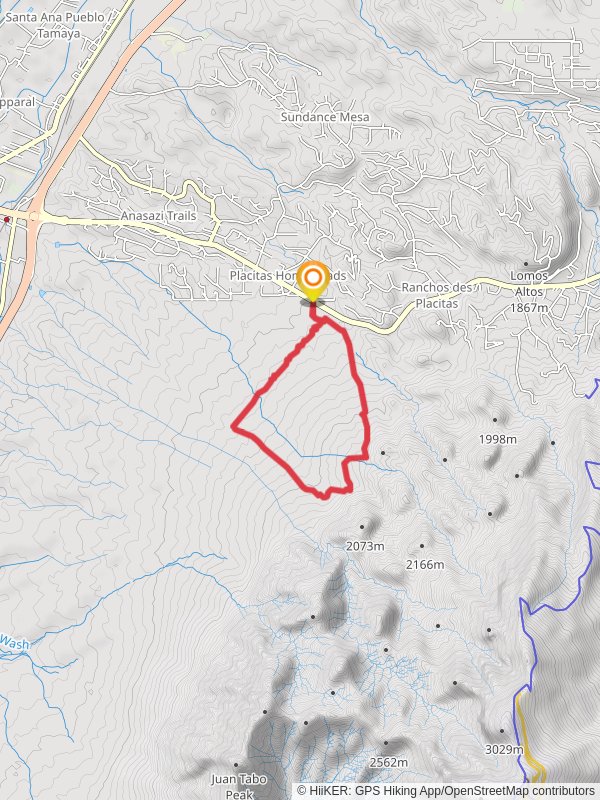 Placitas Loop mobile static map