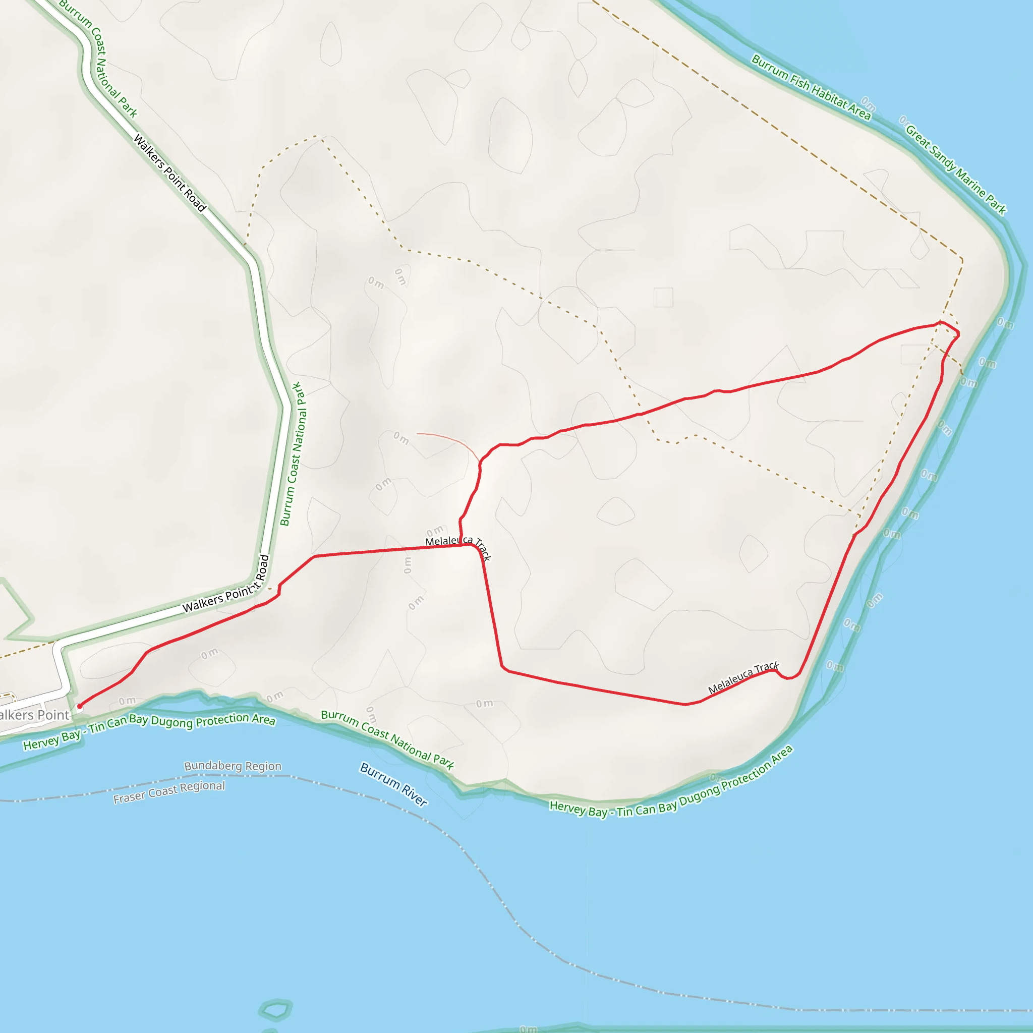 Melaleuca Track mobile static map