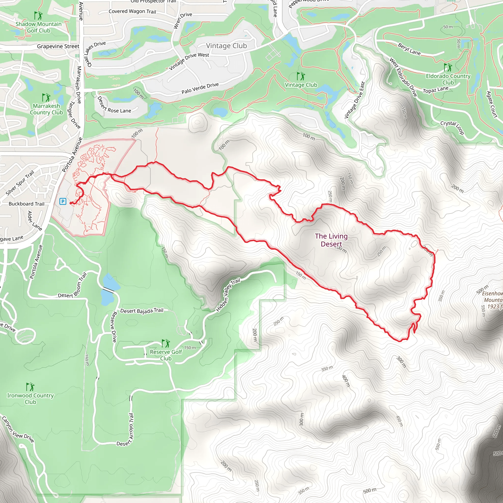 The Living Desert Loop mobile static map