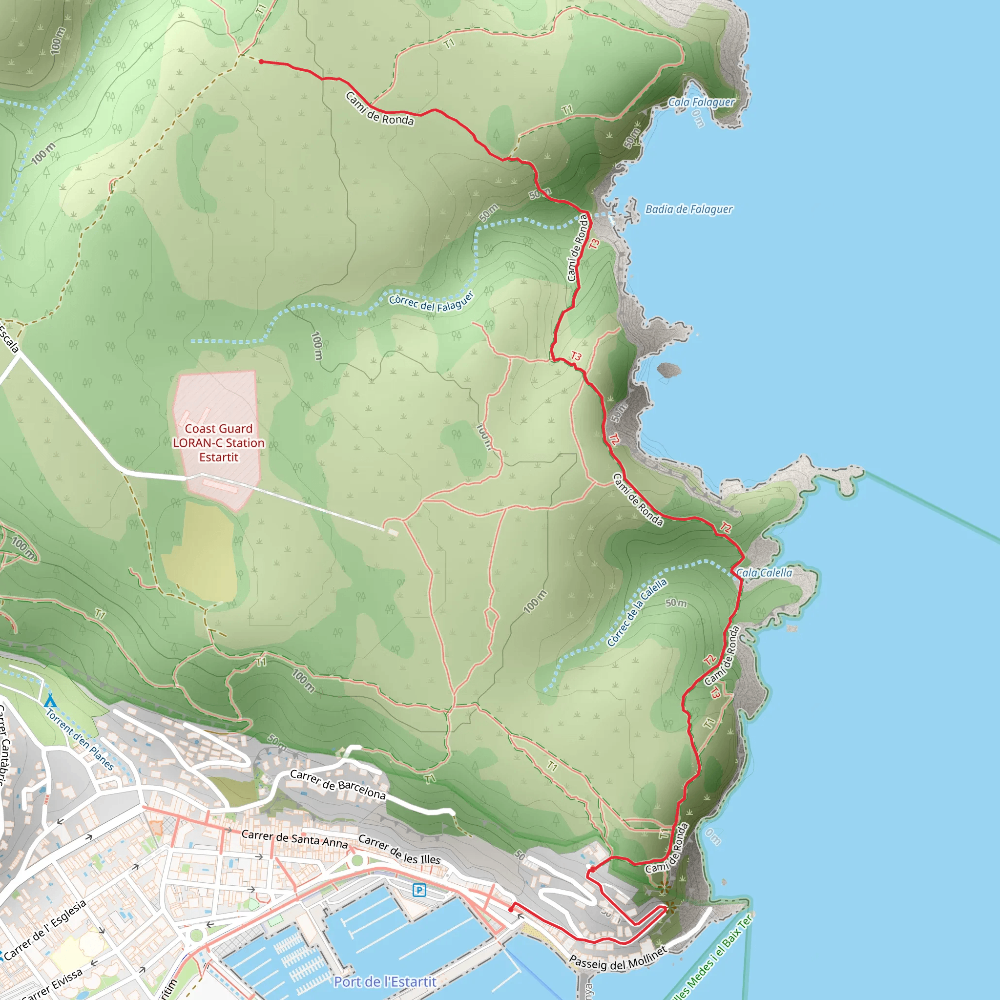 L'Estartit - Torre del Vent SL C 16 mobile static map