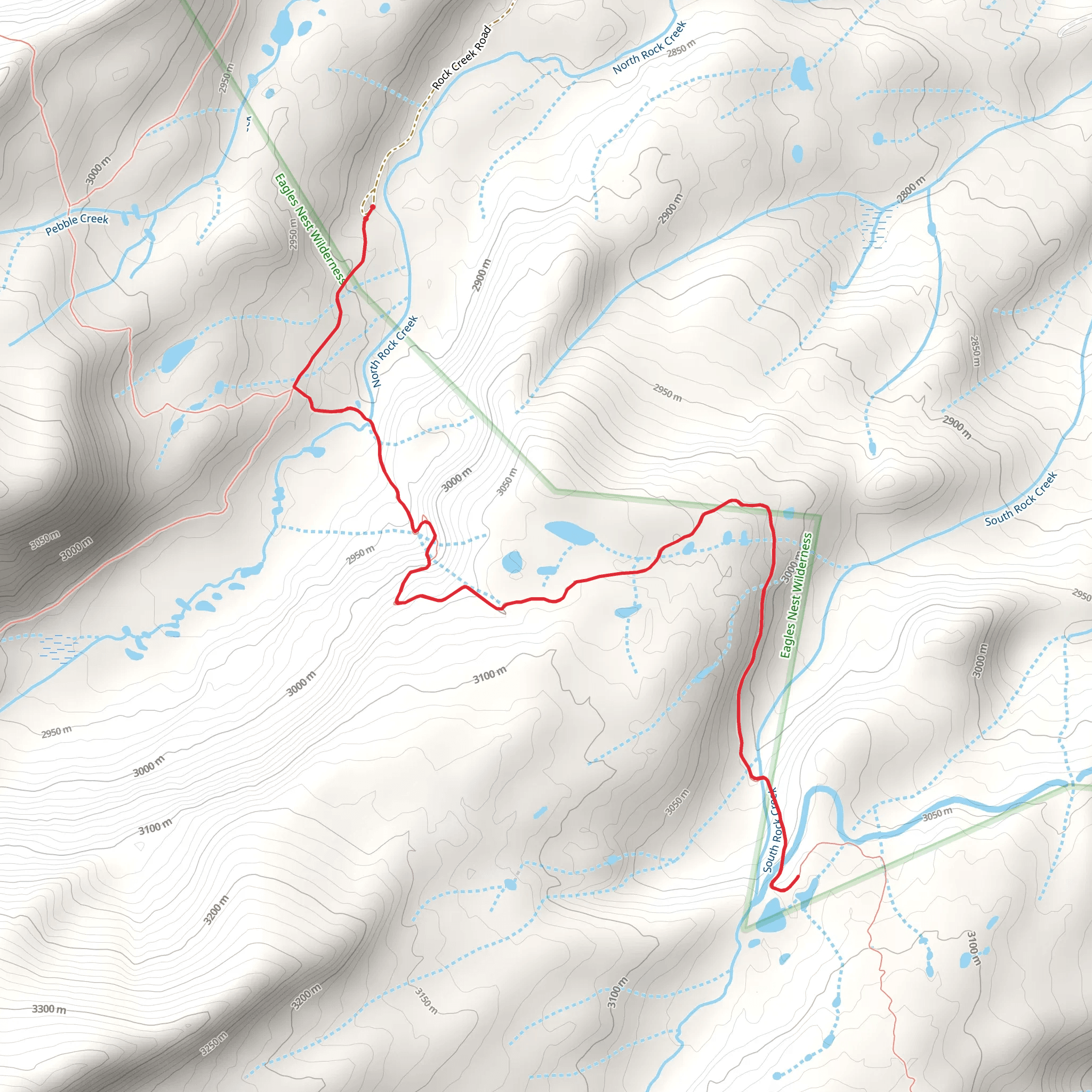 Gore Range Trail Out and Back mobile static map