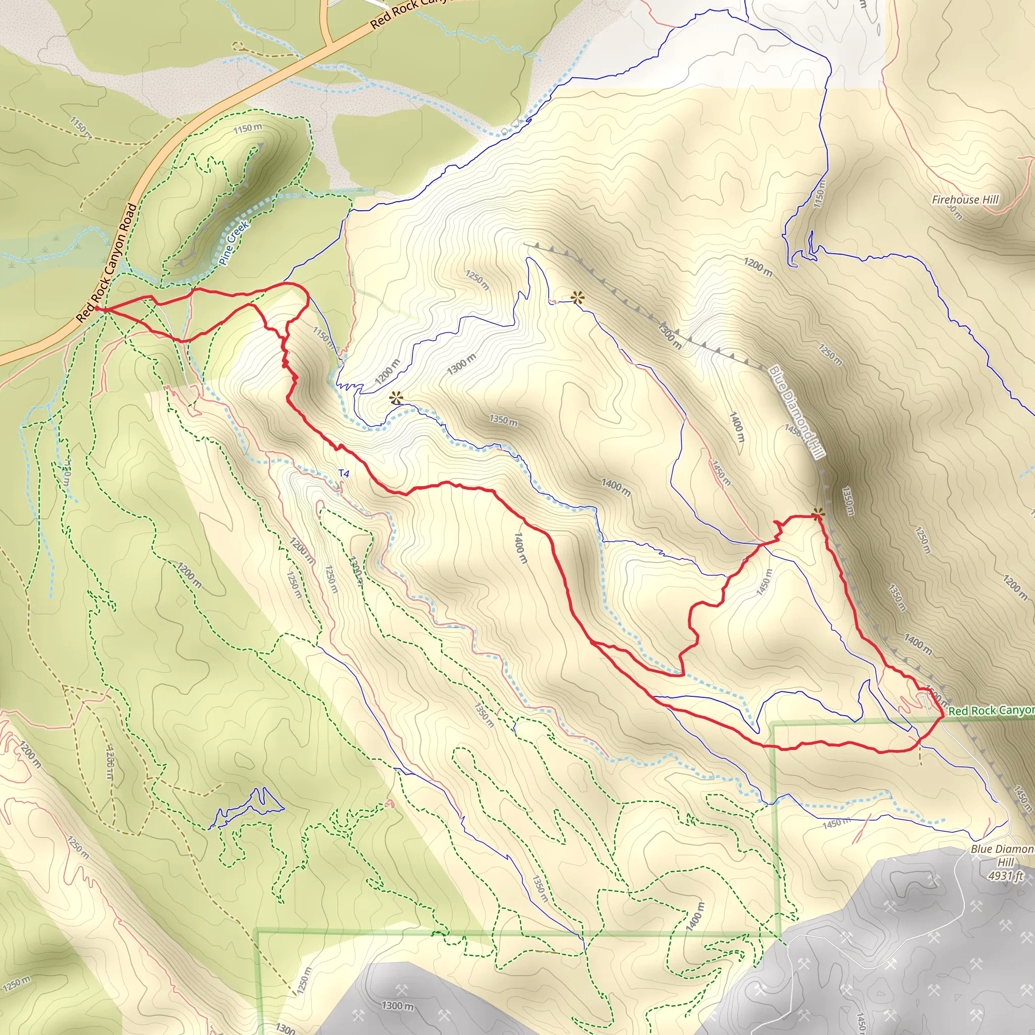 Bone Shaker, Ridge and Radio Tower Loop mobile static map