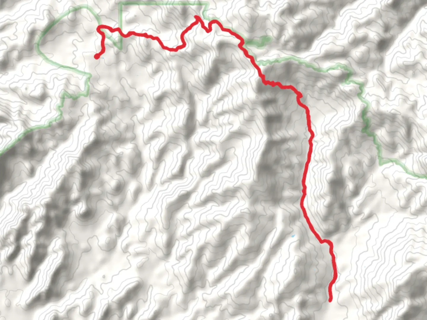 An image depicting the trail Montana Mountain from Hewitt Canyon Road and its surrounding area.