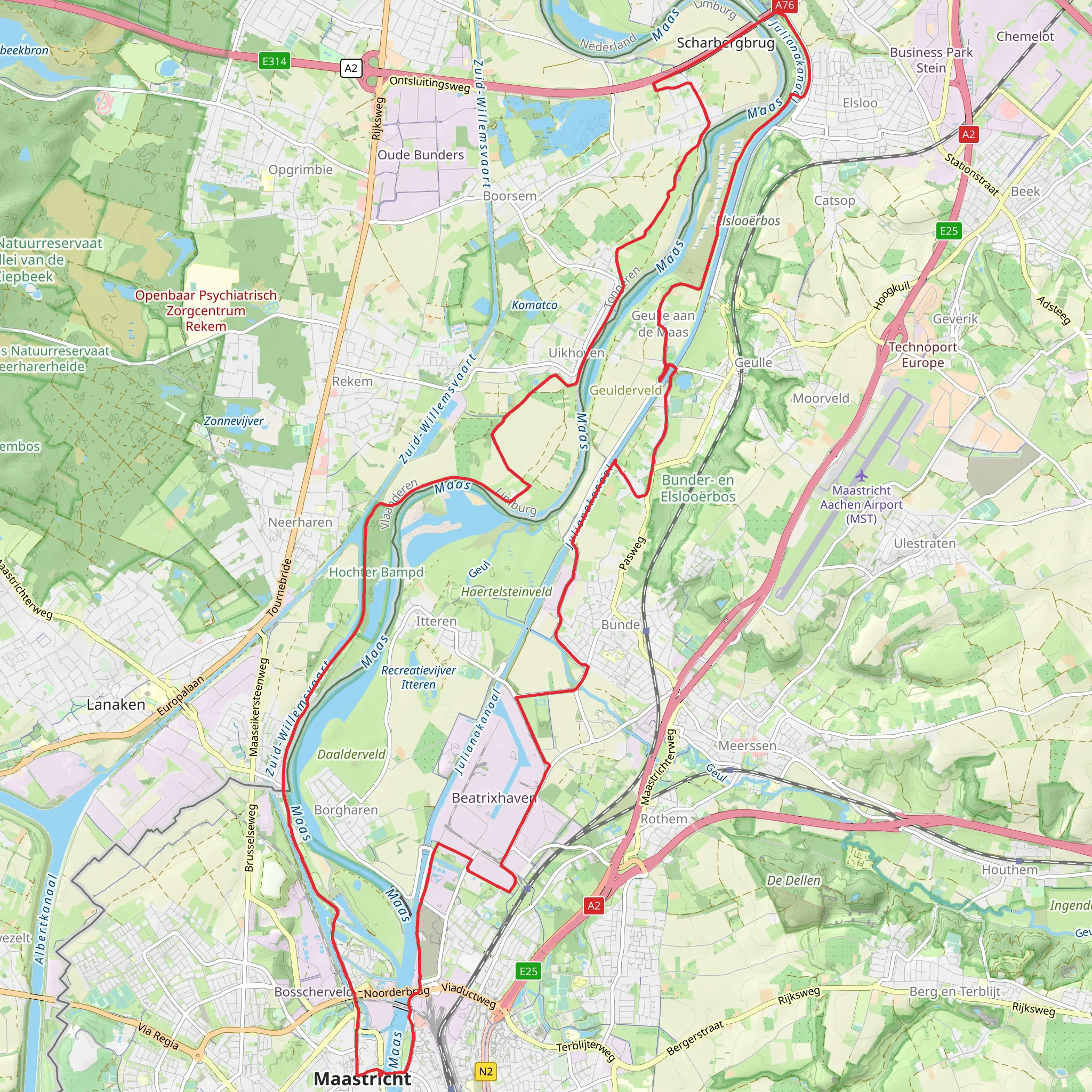 Fregatweg and Meerstraat Loop mobile static map