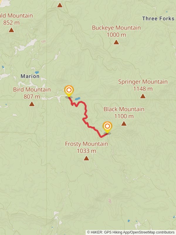 Nimblewill Gap to Road Little Lake