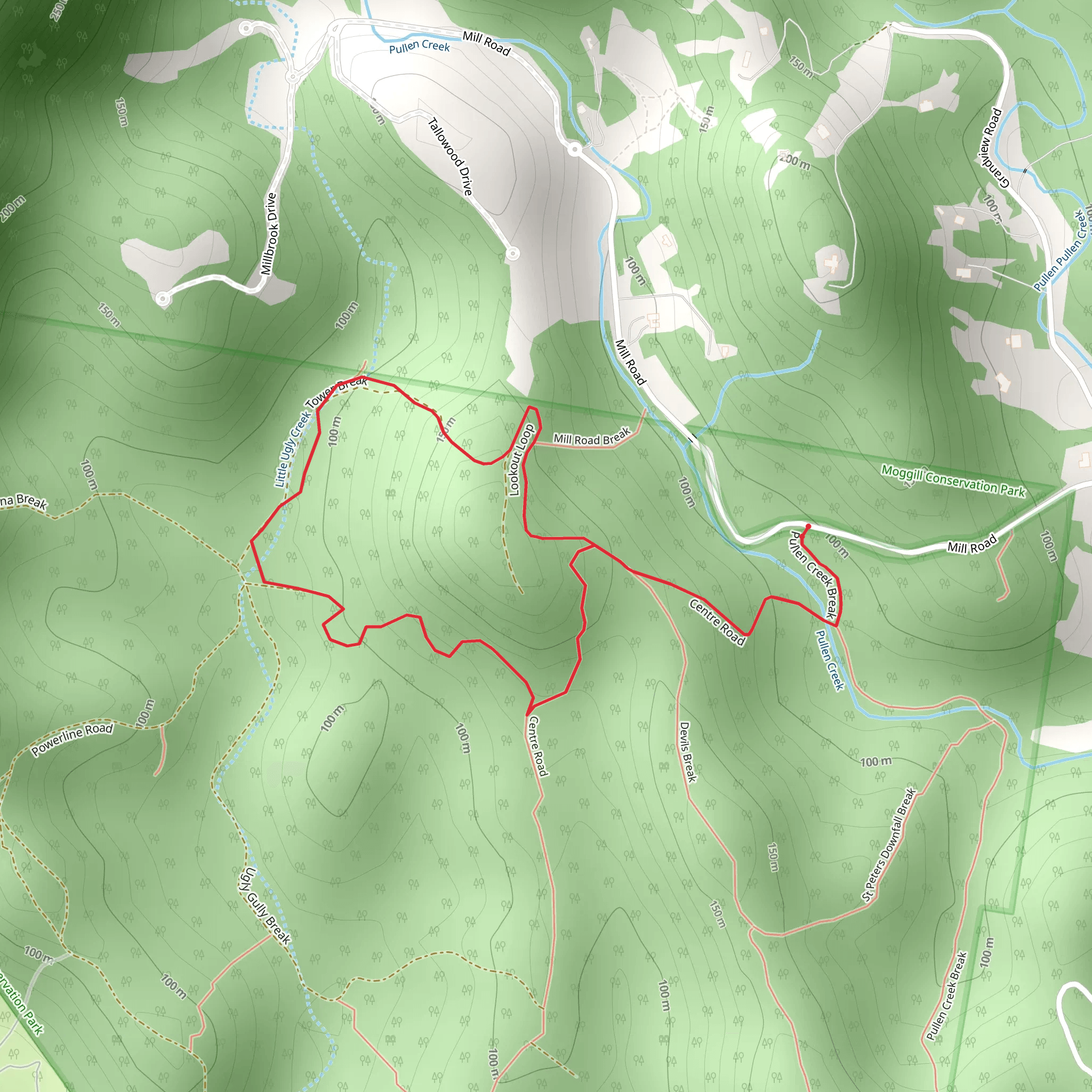 Tower Break Loop Track mobile static map