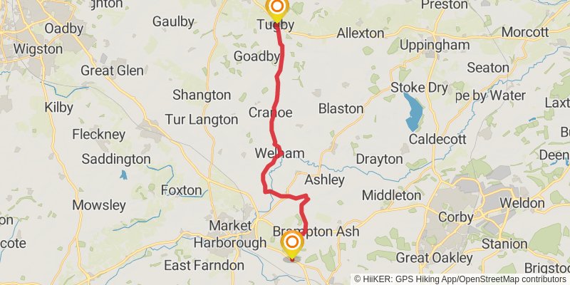 Midshires Way stage 8 Map