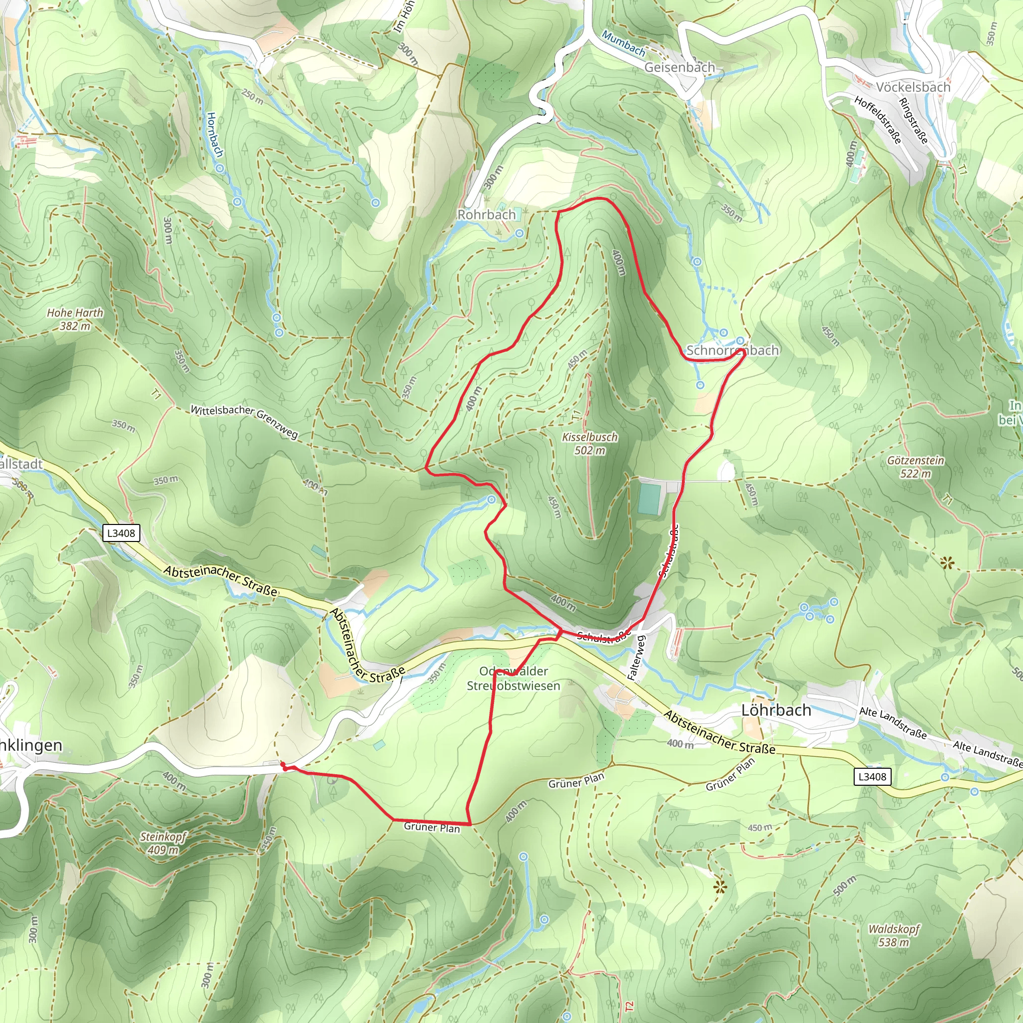 Kisselbusch Loop mobile static map
