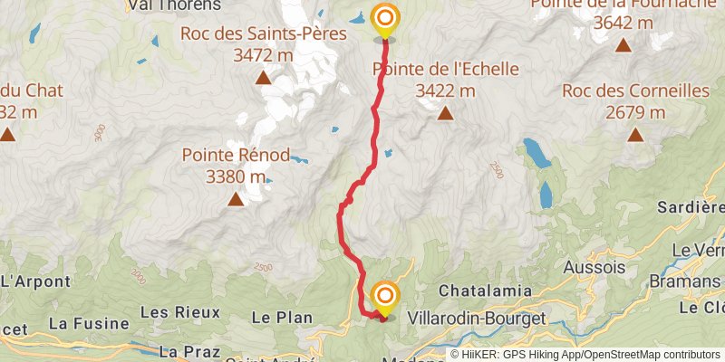 La Vanoise stage 4 Map
