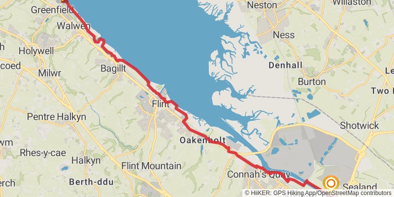 Prestatyn to Chirk stage 2 Map