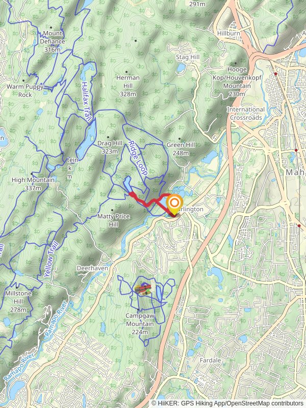 Scarlet Oak Pond and MacMillan Reservoir via Vista Trail