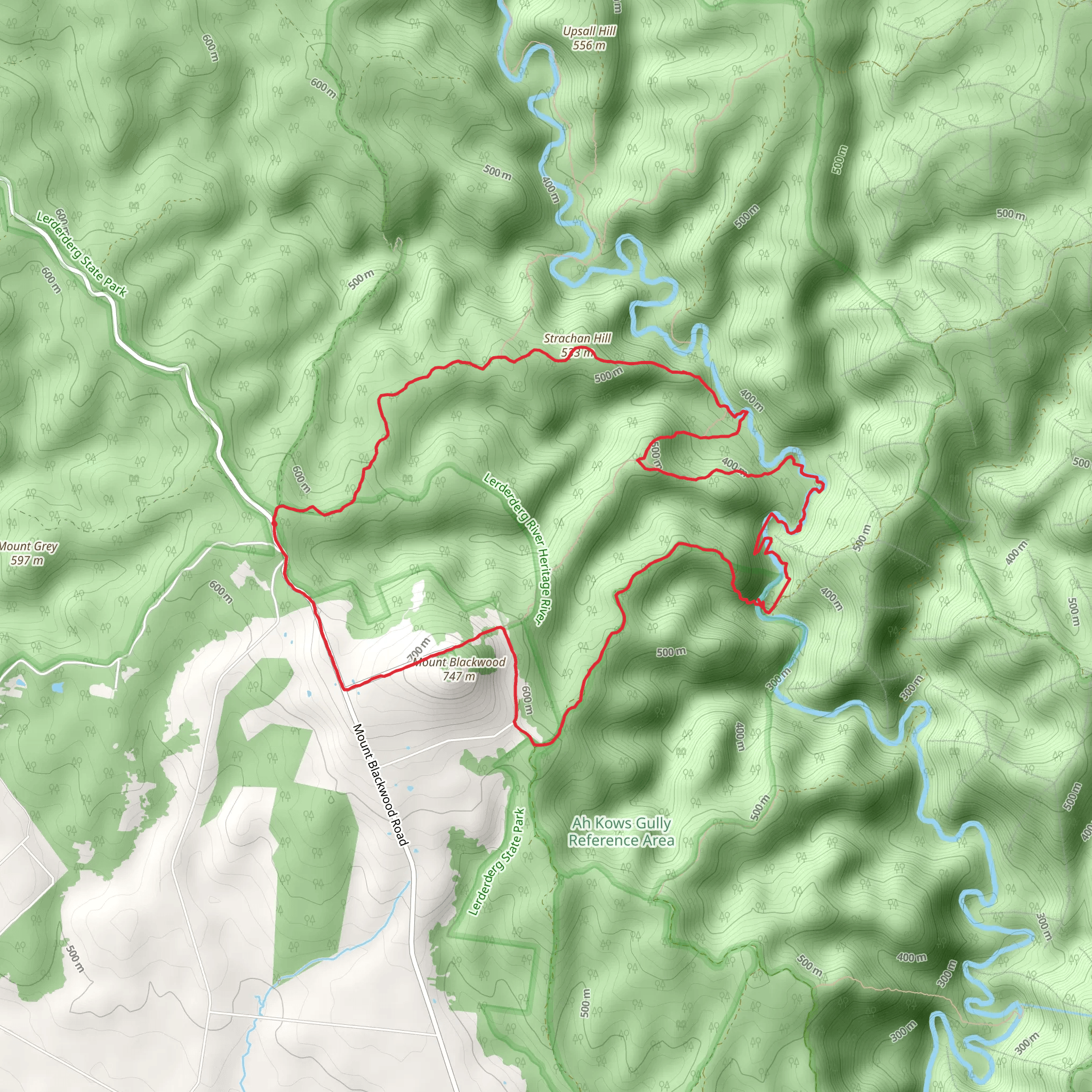 Razorback - Chadwick and Ah Kow Spurs mobile static map