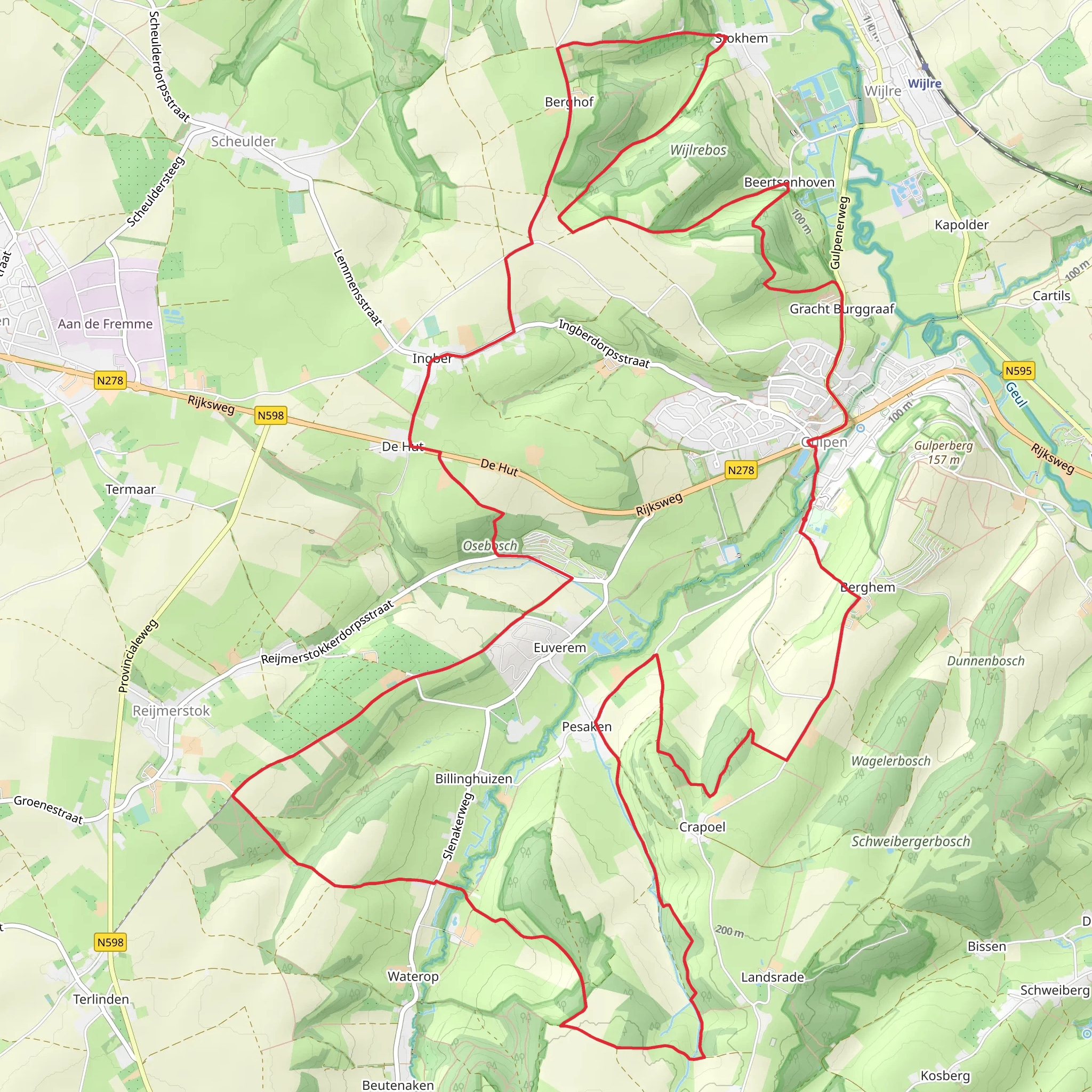 Kasteel Karsveld and Dolsberg Loop mobile static map