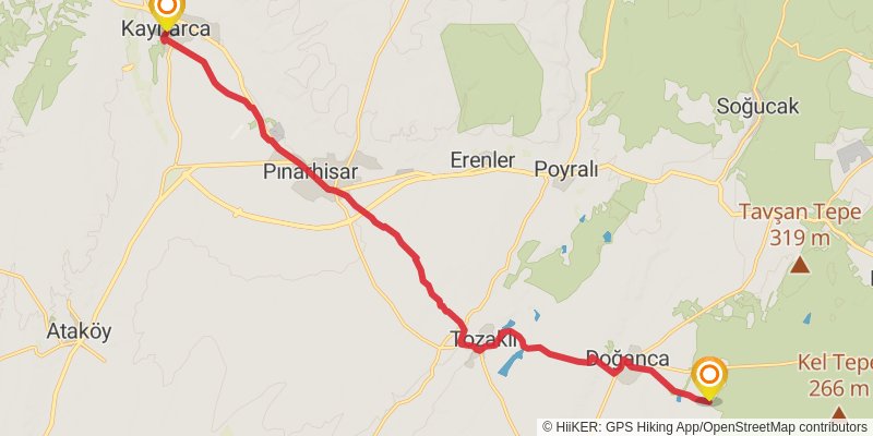 Sultans Trail stage 119 Map