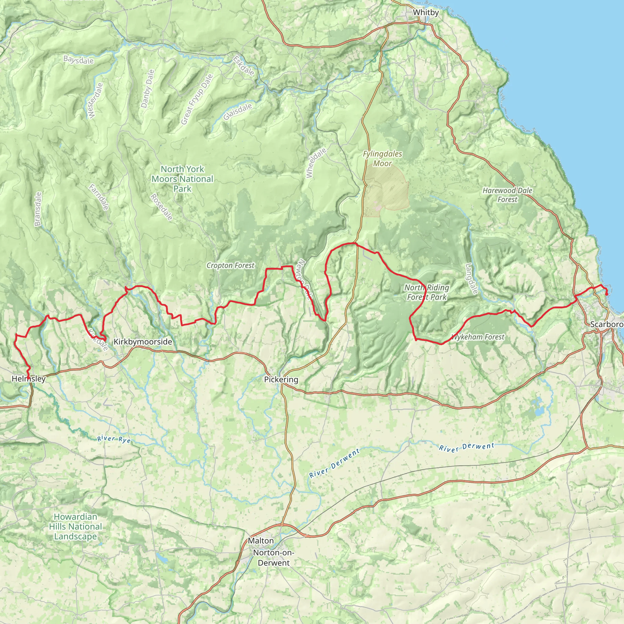 Tabular Hills Walk mobile static map