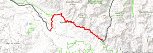 American Discovery Trail South Route stage 257 Map