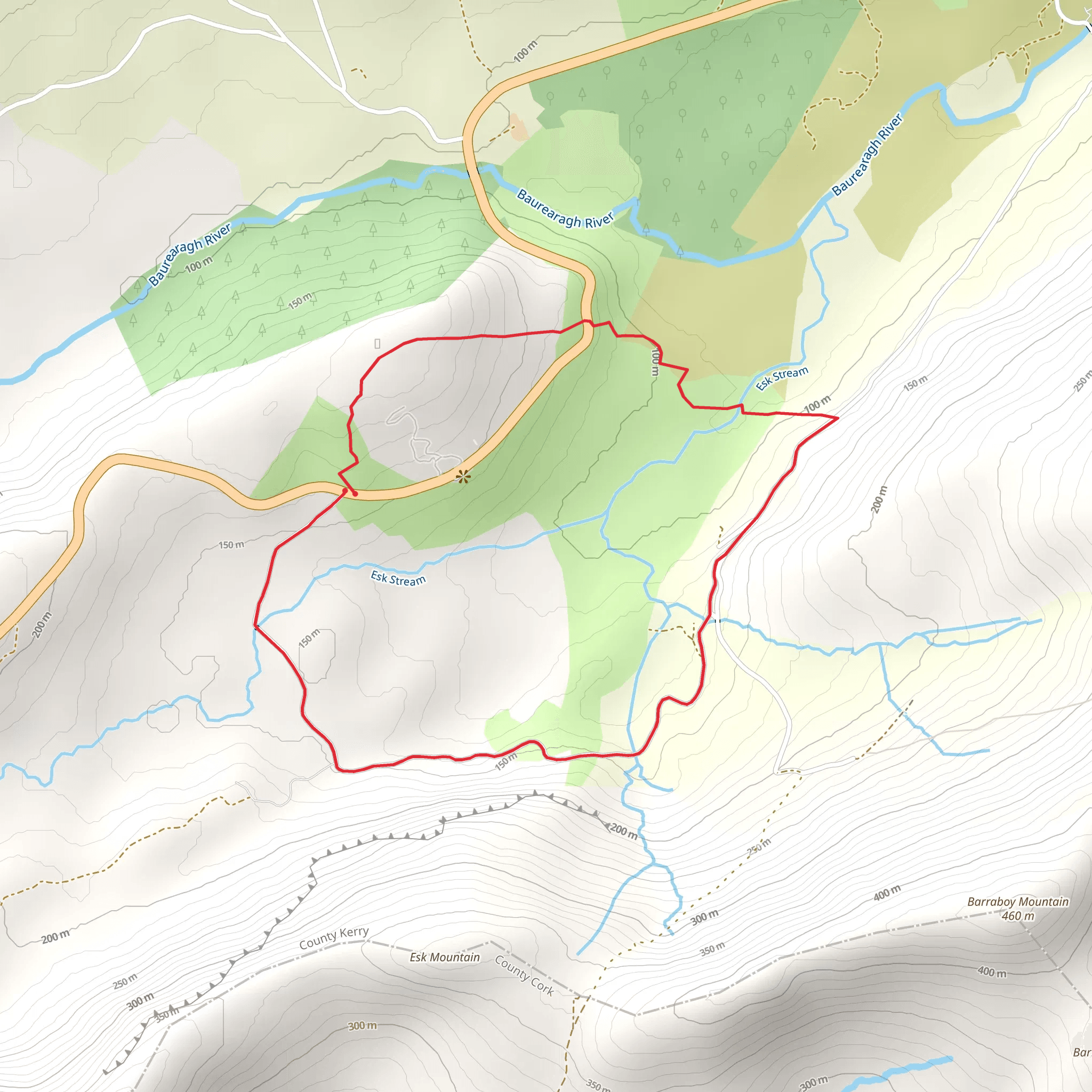 Fionn MacCool Loop - Bonane Beara mobile static map