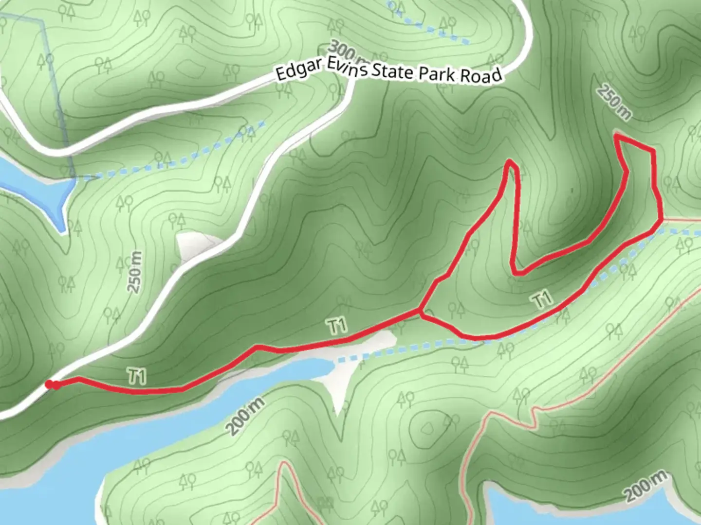 An image depicting the trail Jack Clayborn Millennium Loop Trail and its surrounding area.