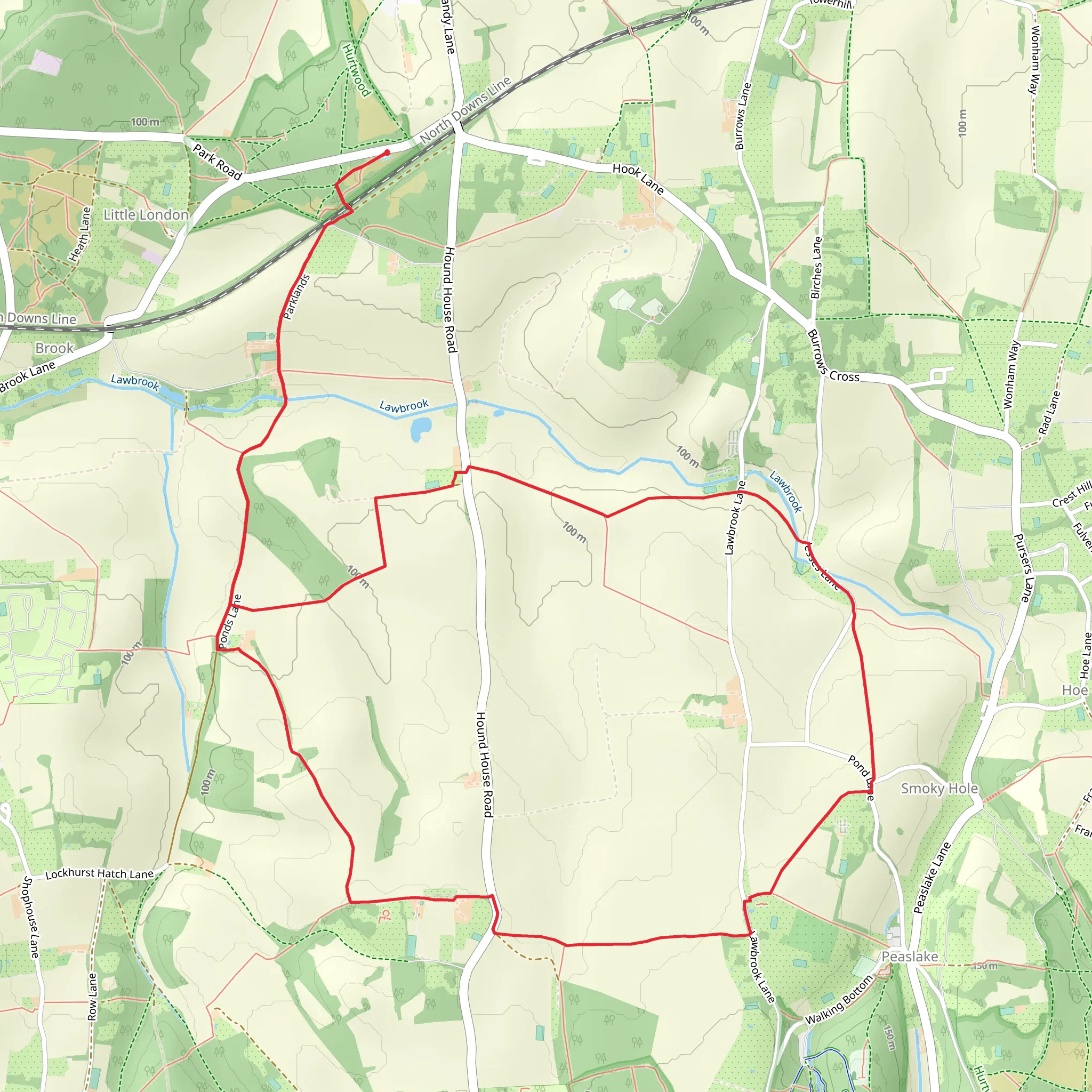 Smoky Hole Loop mobile static map