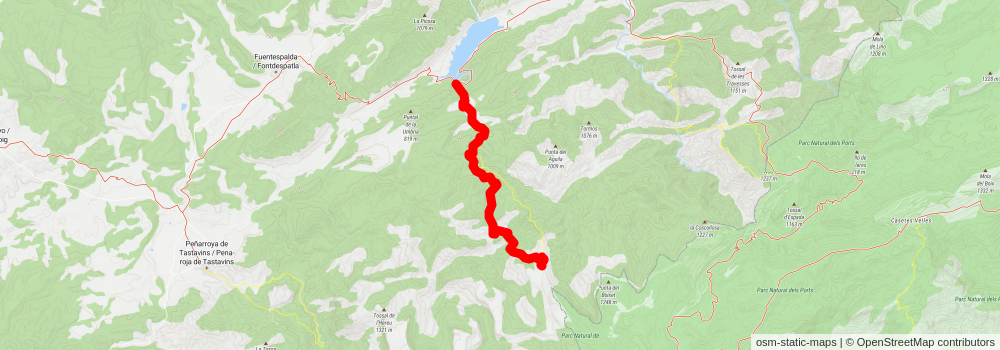 Route of San Miguel de Espinalvà PR TE 155 stage 2 Map