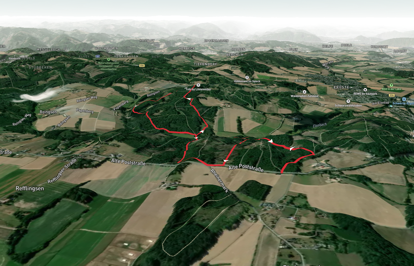 Schüttholz and Papenberg Loop via Elsebad Rundweg A7
