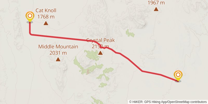 American Discovery Trail - Utah stage 48 Map