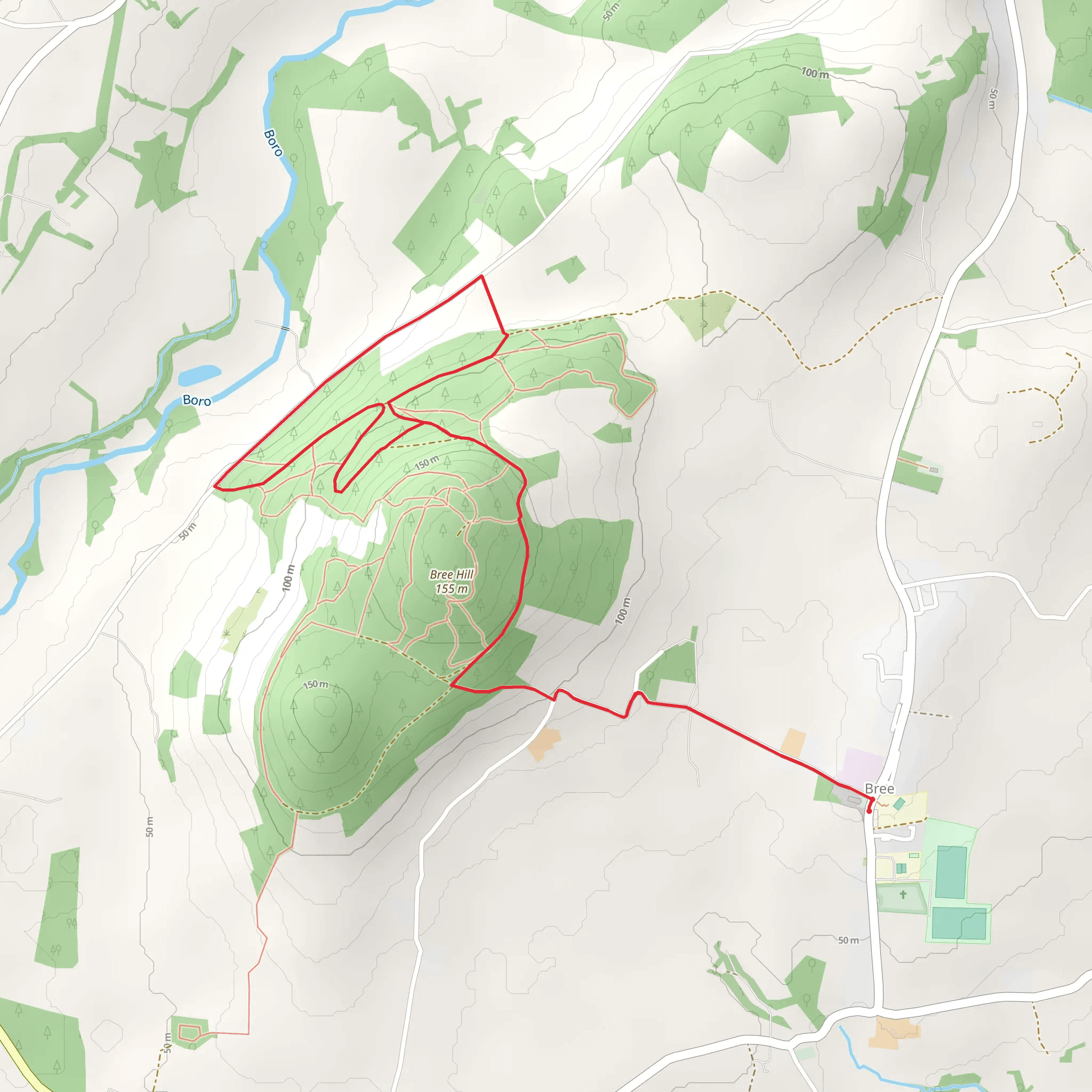 Bree Trail - Wilton Walk mobile static map