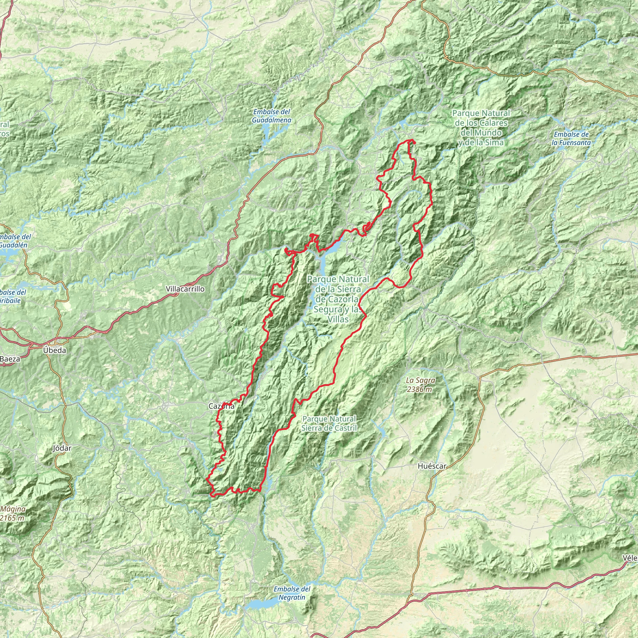 GR 247 Bosques del Sur - Andalucía mobile static map