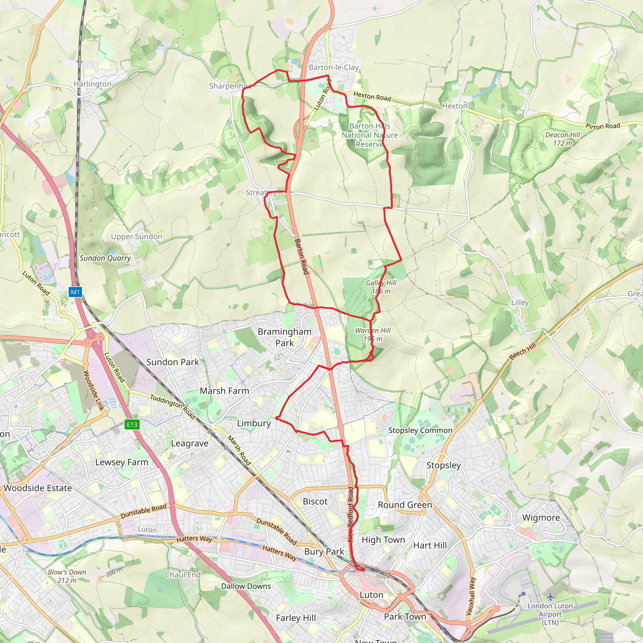 Luton Walk mobile static map