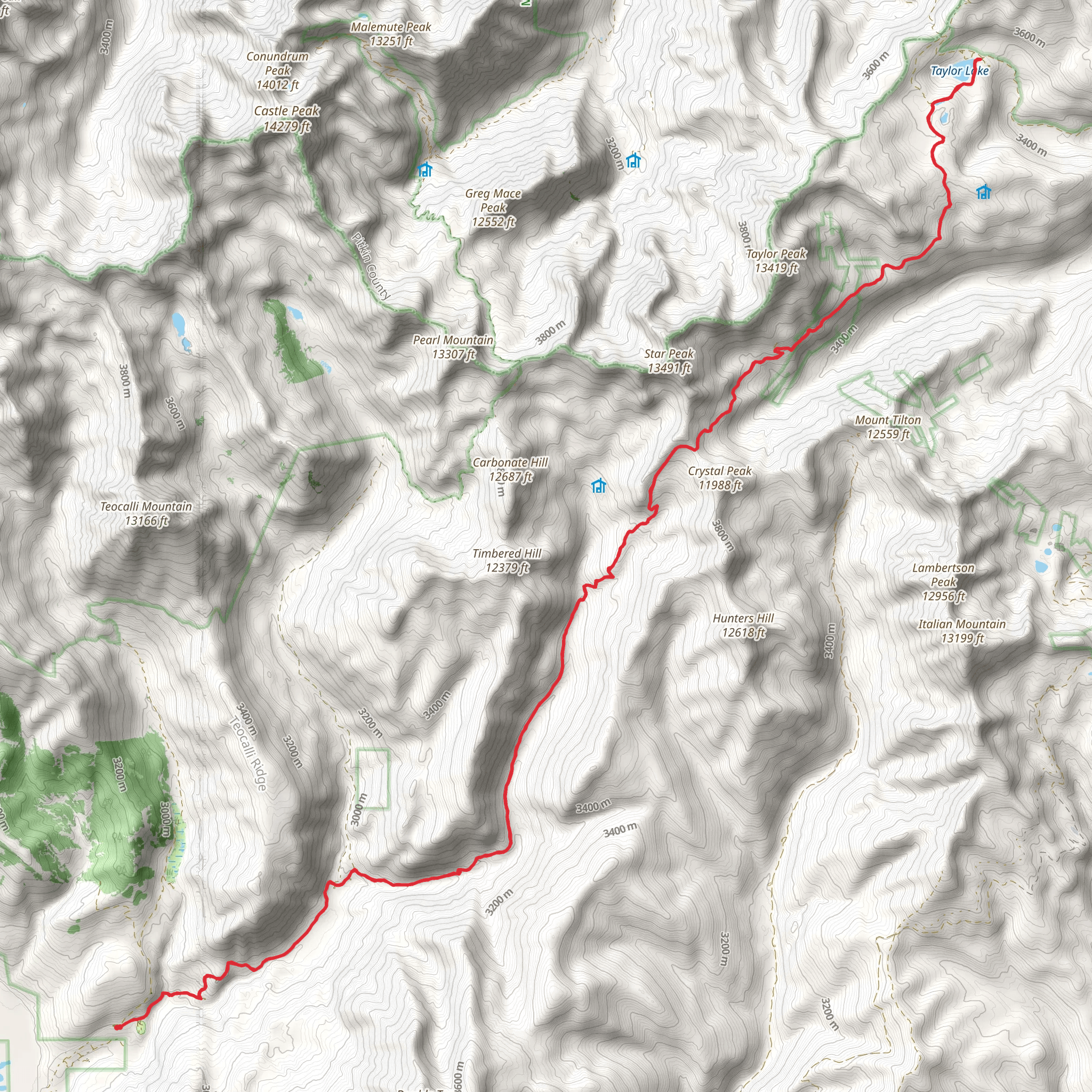 Taylor Lake via ADT mobile static map