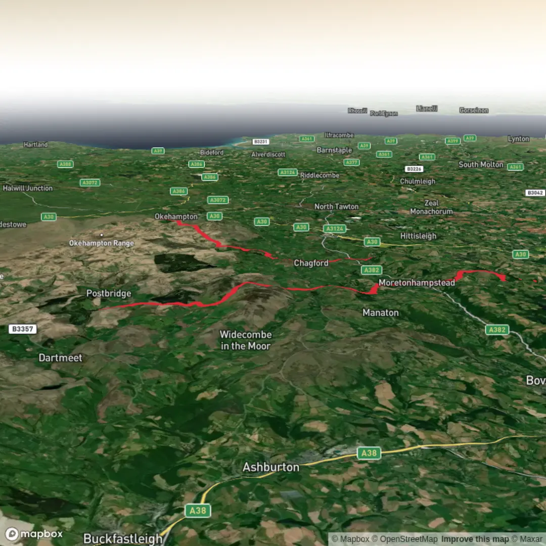 An image depicting the trail Dartmoor Ramble, back to Rowtor and its surrounding area.