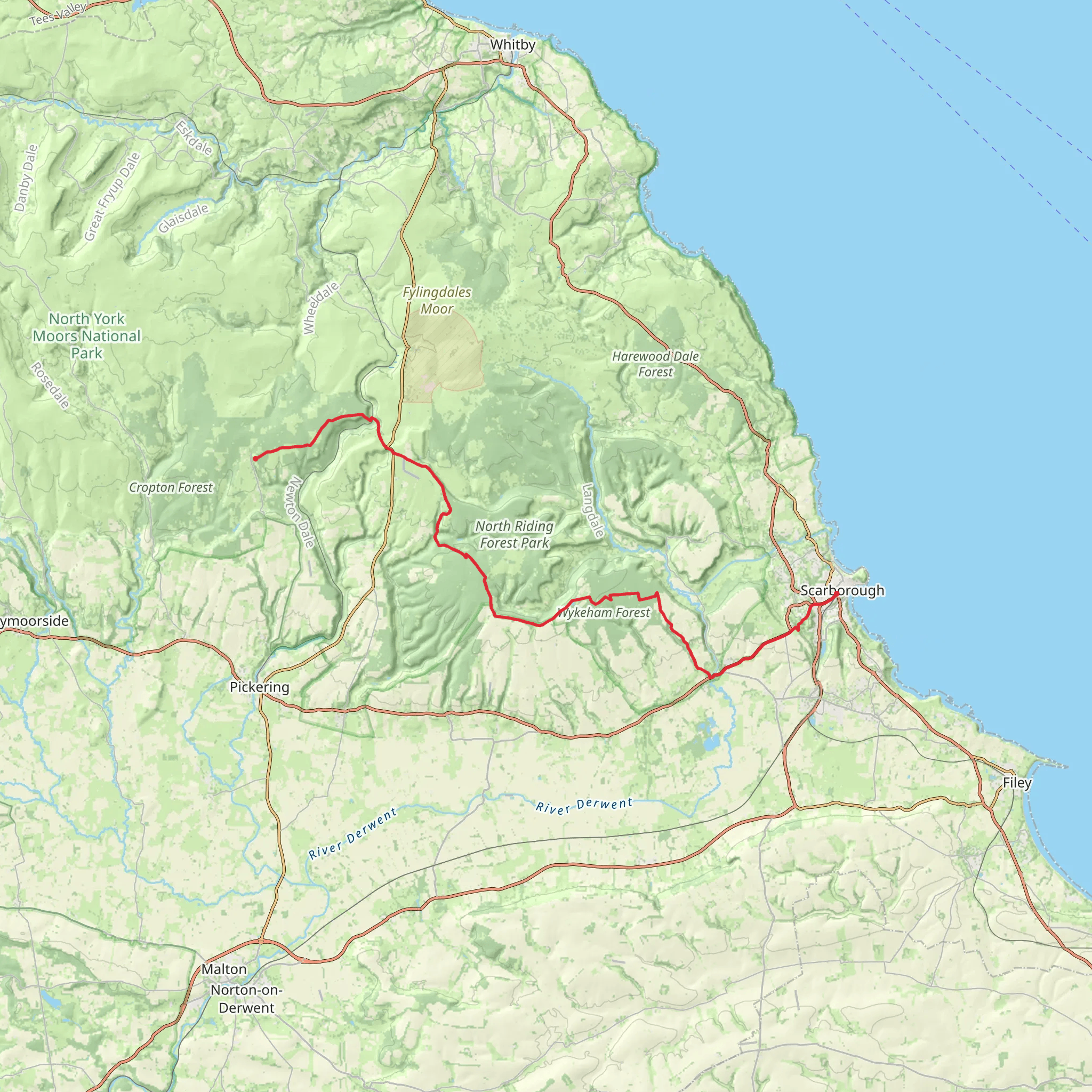 Stape to Scarborough Walk mobile static map